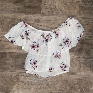 Off the shoulder crop top